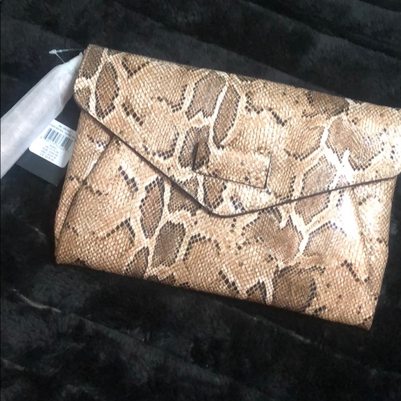 Rachel Zoe Snakeskin Clutch - Picture 2 of 6
